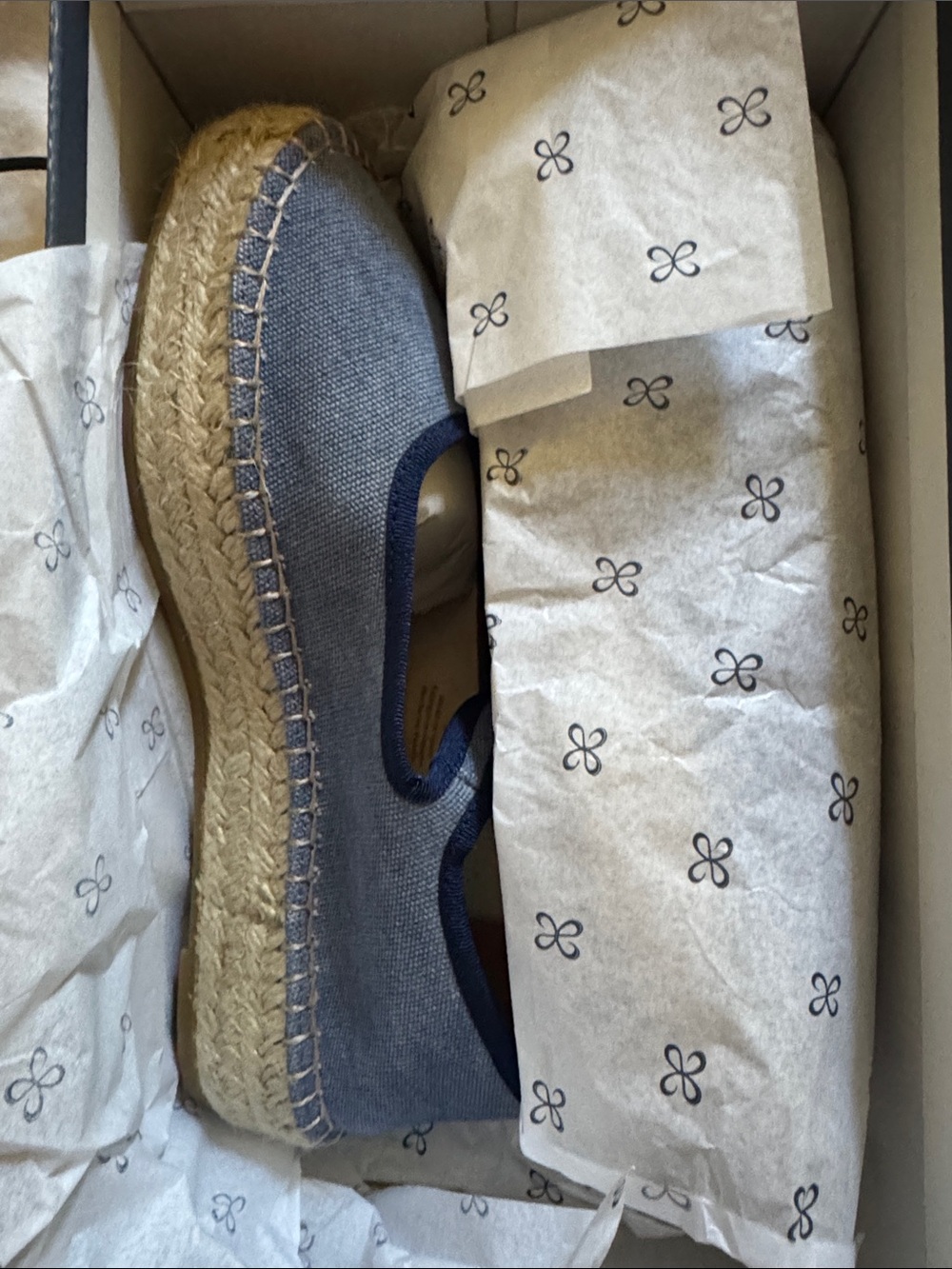 Maeve Mary Jane Espadrille Flat 6-6.5 Dark Denim